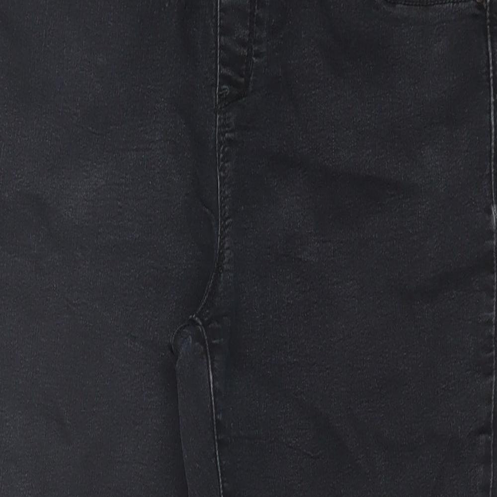 George Womens Black Cotton Jegging Trousers Size 12 L21 in Regular - Pull On Jeggings
