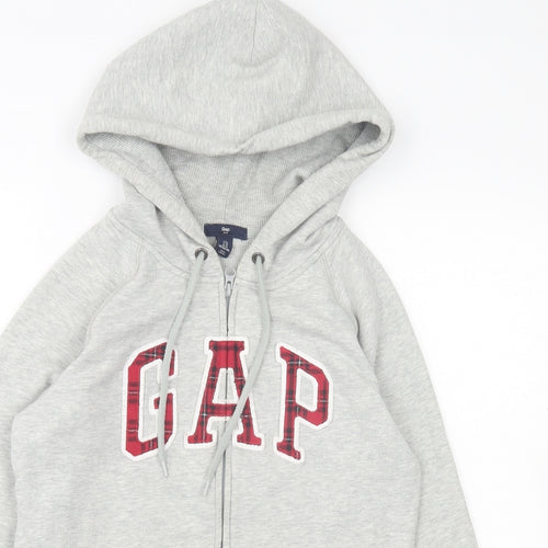Gap Mens Grey Cotton Full Zip Hoodie Size M