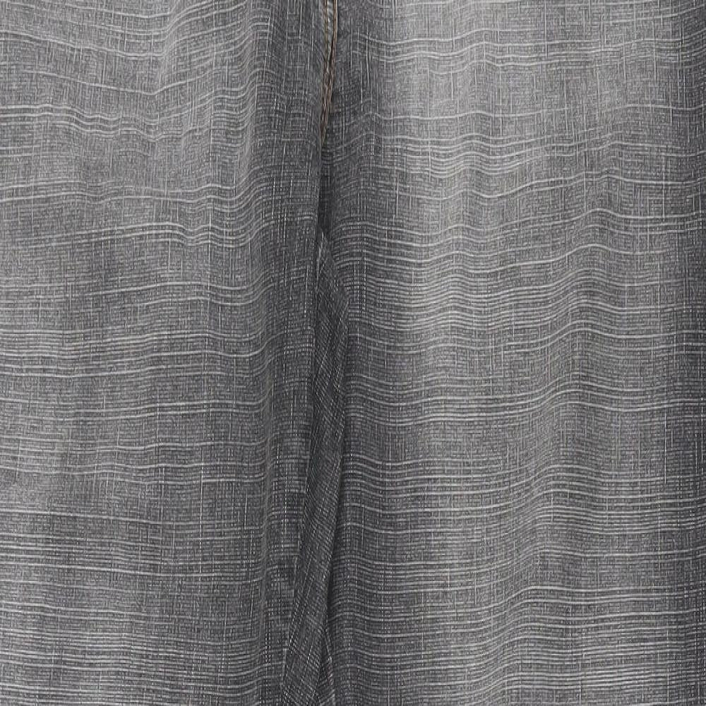 Papaya Womens Black Cotton Bootcut Jeans Size 14 L32 in Regular Button