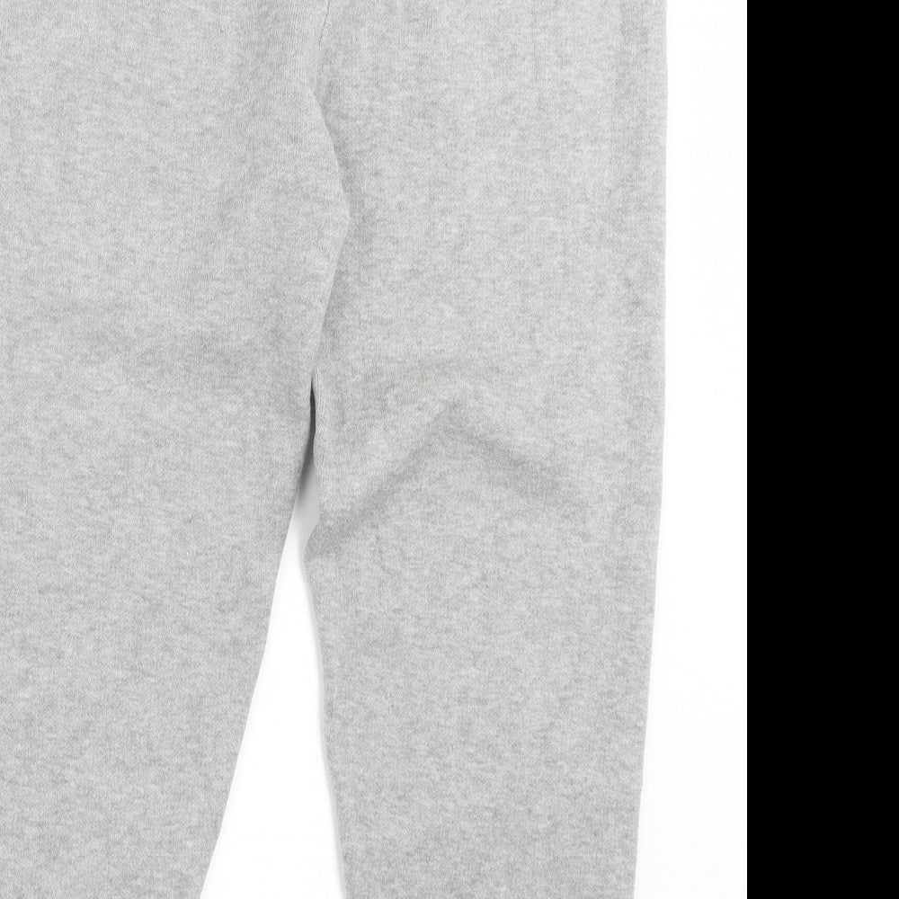 Primark Womens Grey Polyester Jogger Trousers Size L L22 in Regular Drawstring - Cropped