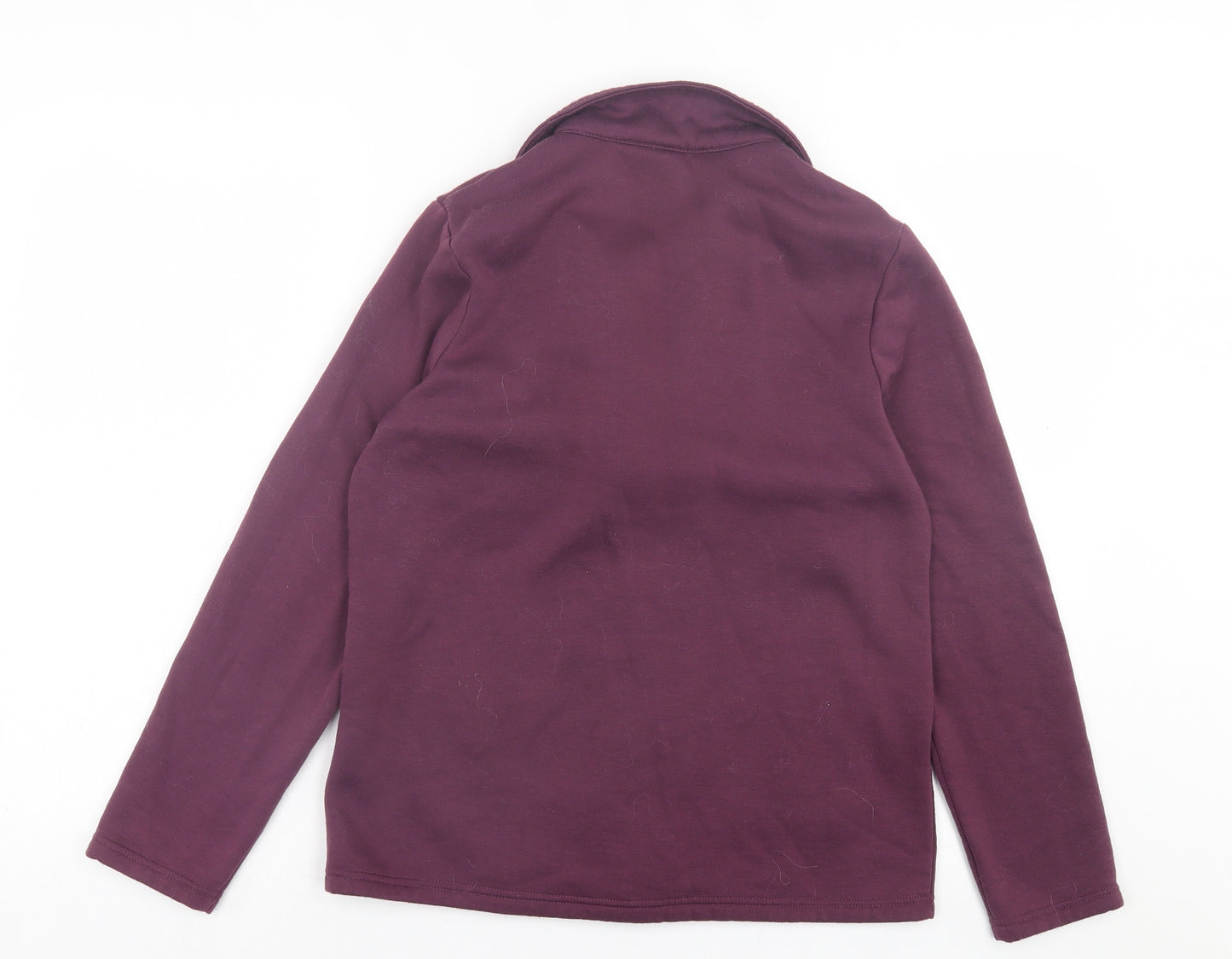 Damart Womens Purple Jacket Size 10 Button - Jersey Cardigan