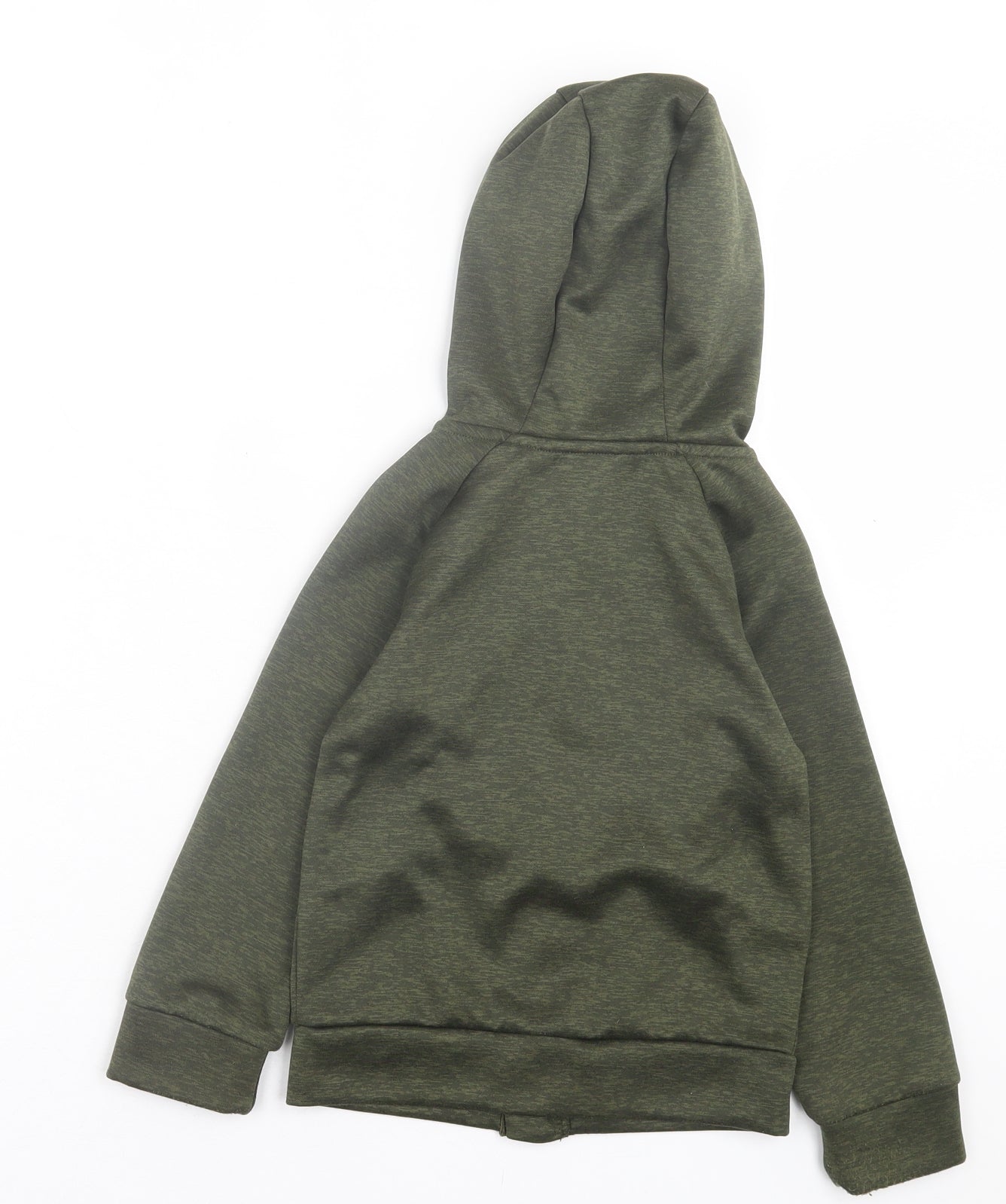 Urban Rascals Boys Green Polyester Full Zip Hoodie Size 4-5 Years Zip