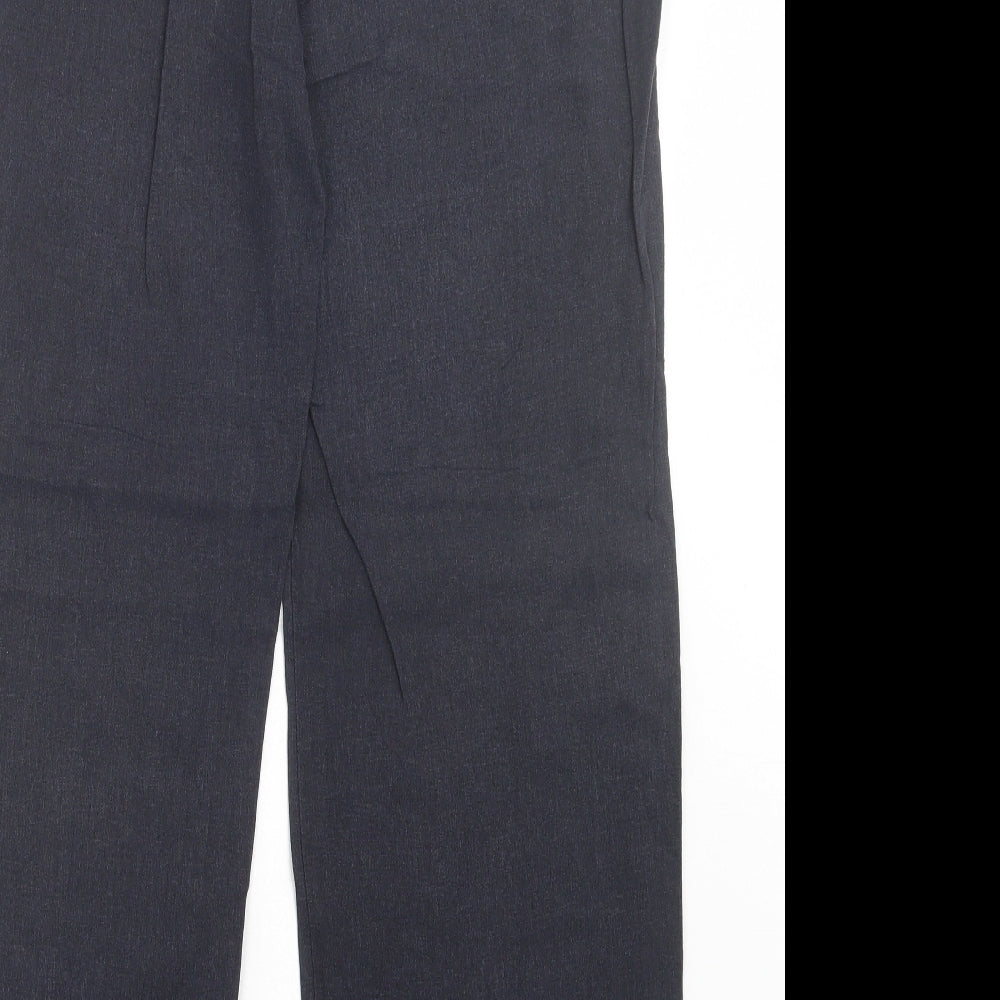 Anna Rose Womens Grey Linen Trousers Size 14 L31 in Regular Button