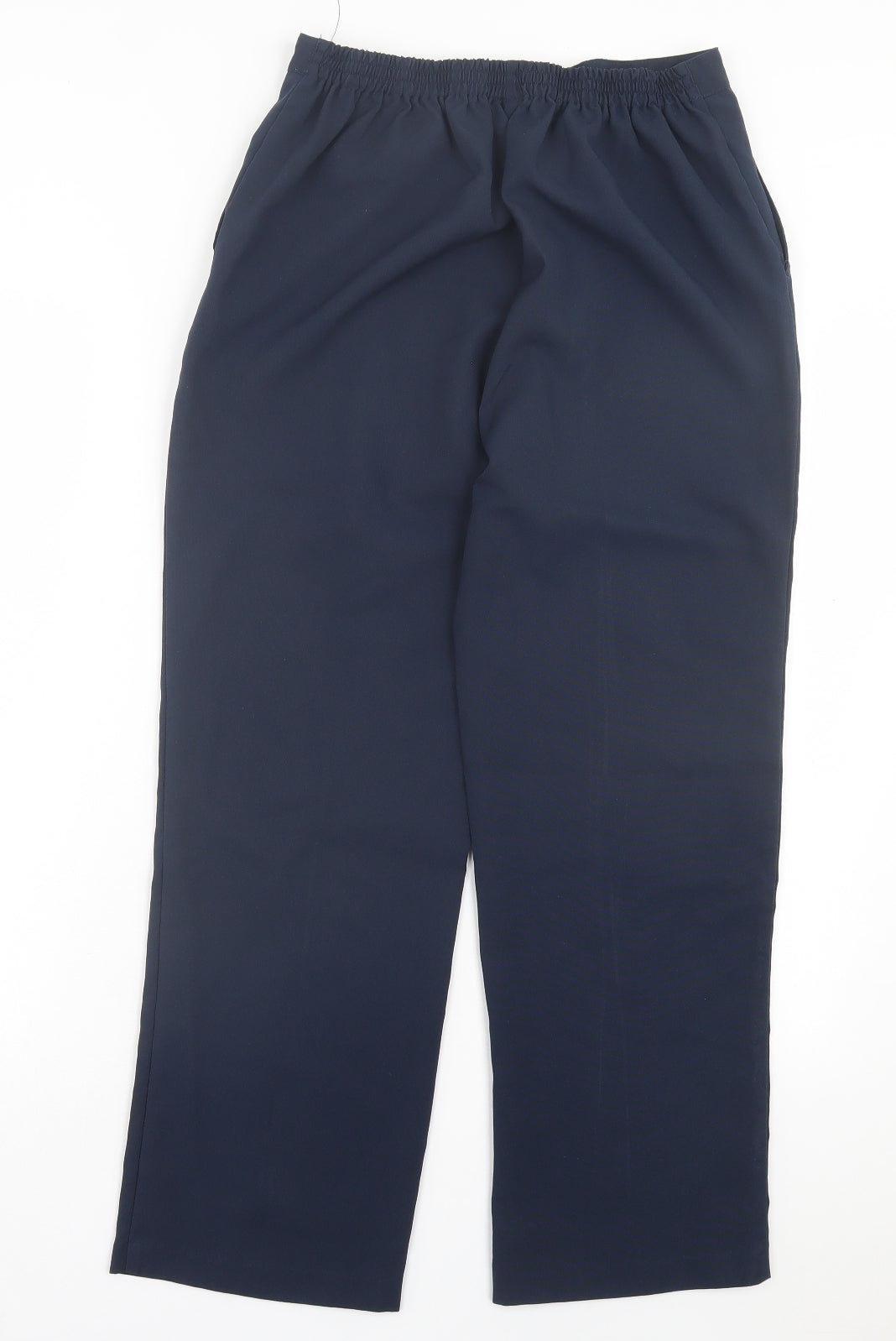 Damart Womens Blue Polyester Trousers Size 12 L26 in Regular