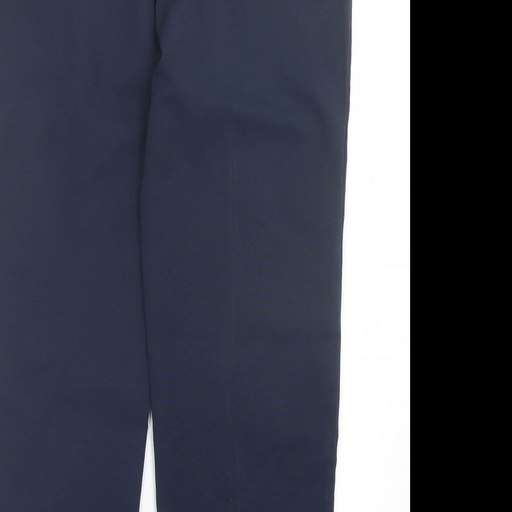 Damart Womens Blue Polyester Trousers Size 12 L26 in Regular