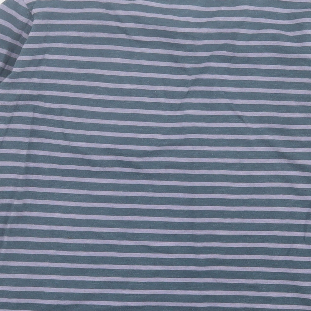 NEXT Boys Blue Striped Cotton Basic Casual Size 5-6 Years Crew Neck Pullover - Fox Pocket