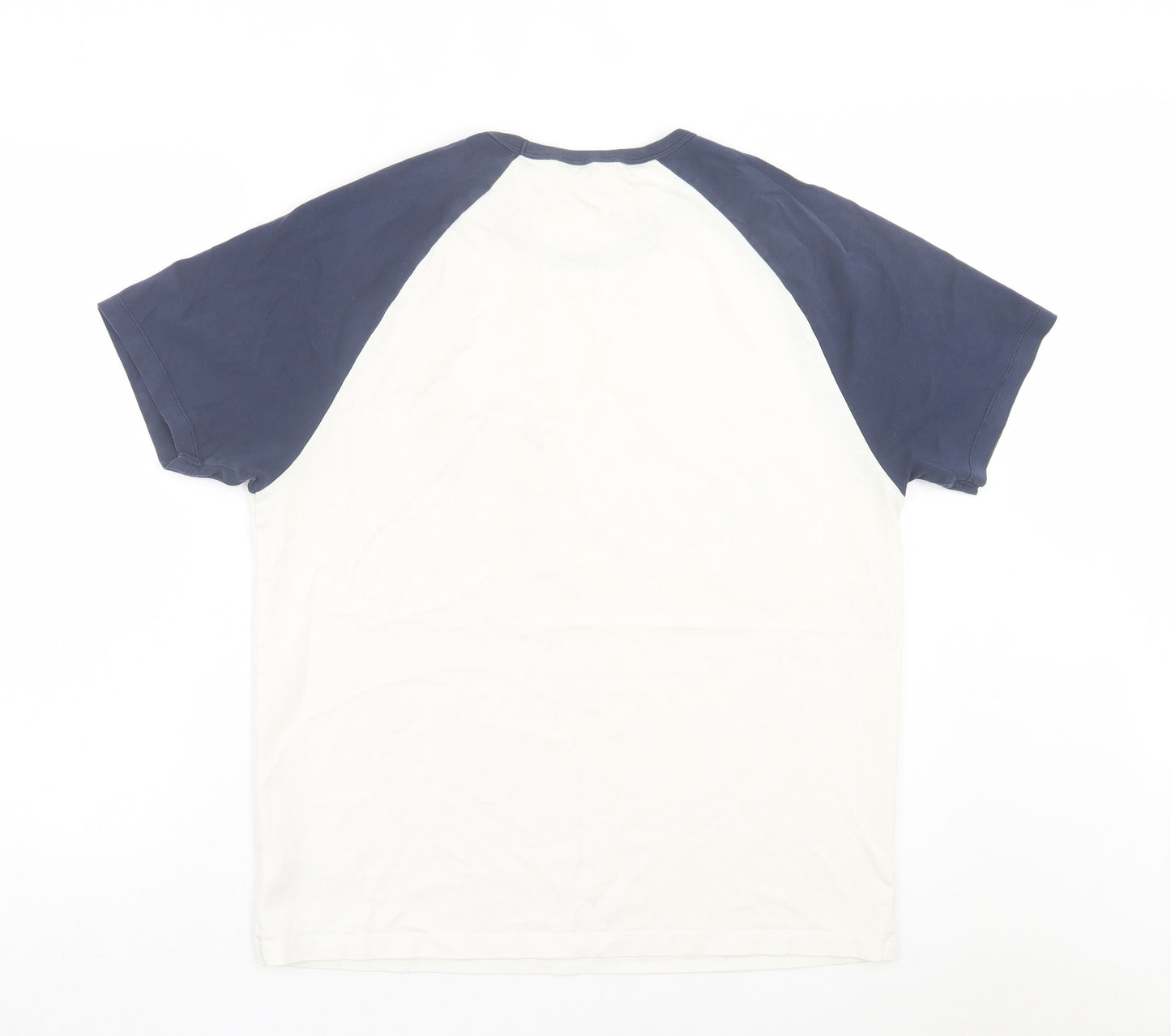 NEXT Mens White Cotton T-Shirt Size XL Crew Neck - New York