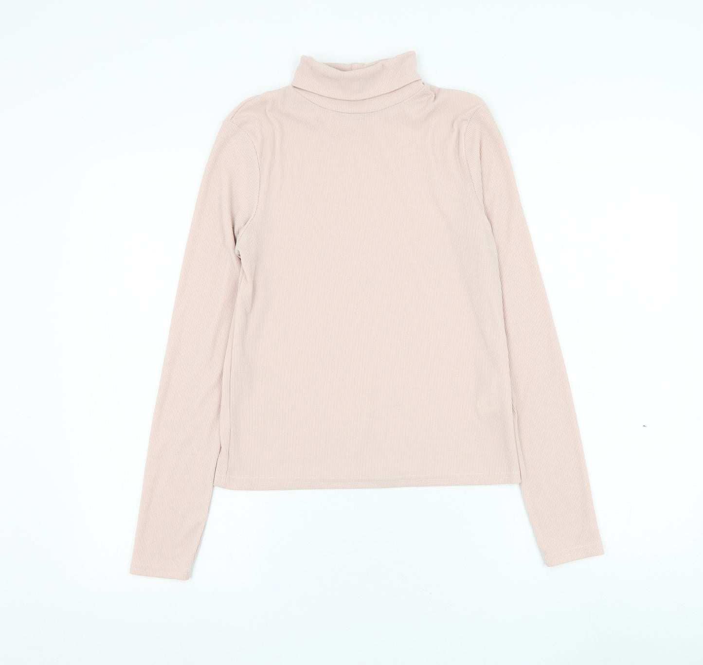 Cooperative Womens Pink Roll Neck Polyester Pullover Jumper Size S