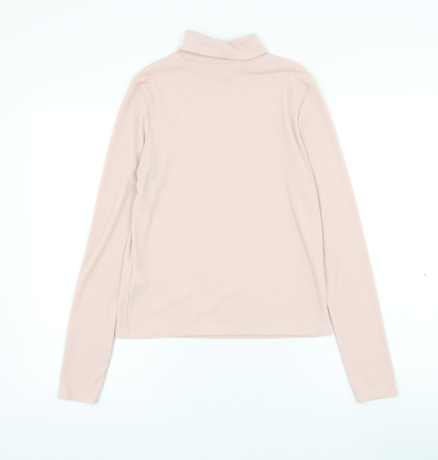Cooperative Womens Pink Roll Neck Polyester Pullover Jumper Size S