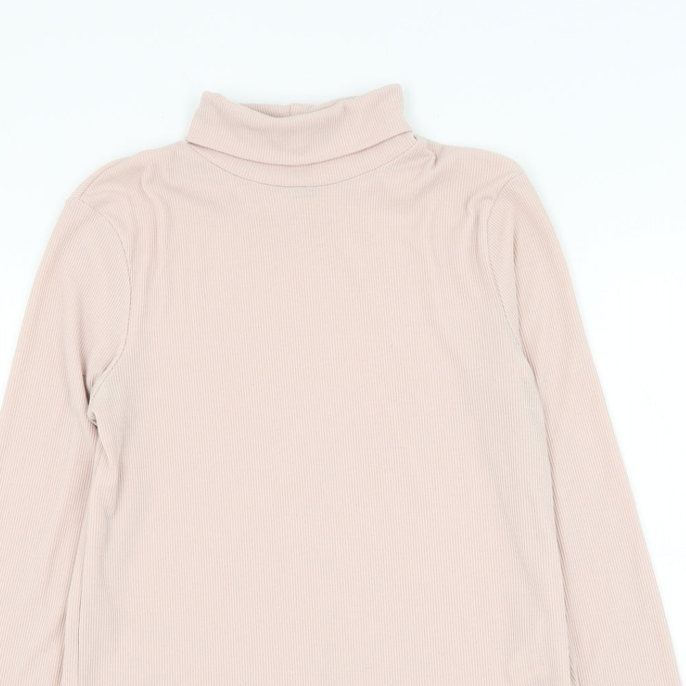 Cooperative Womens Pink Roll Neck Polyester Pullover Jumper Size S