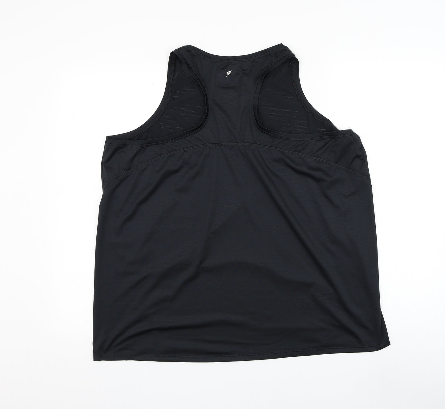 Primark Womens Black Polyester Basic Tank Size 18 Round Neck Pullover