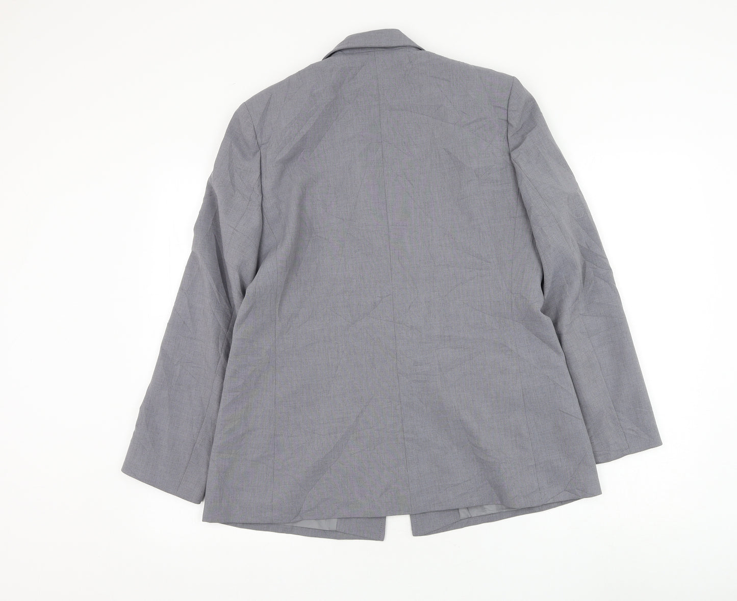 Marks and Spencer Womens Grey Jacket Blazer Size 14 Button