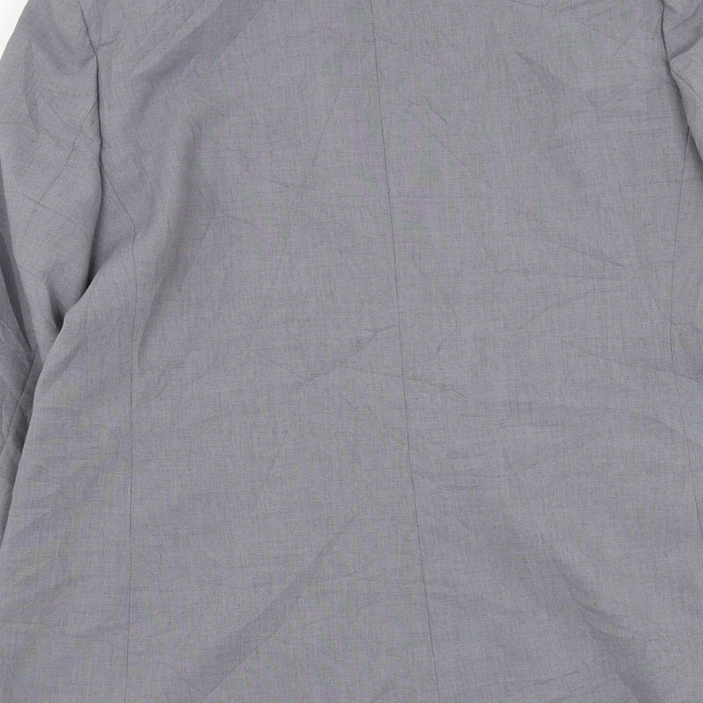 Marks and Spencer Womens Grey Jacket Blazer Size 14 Button