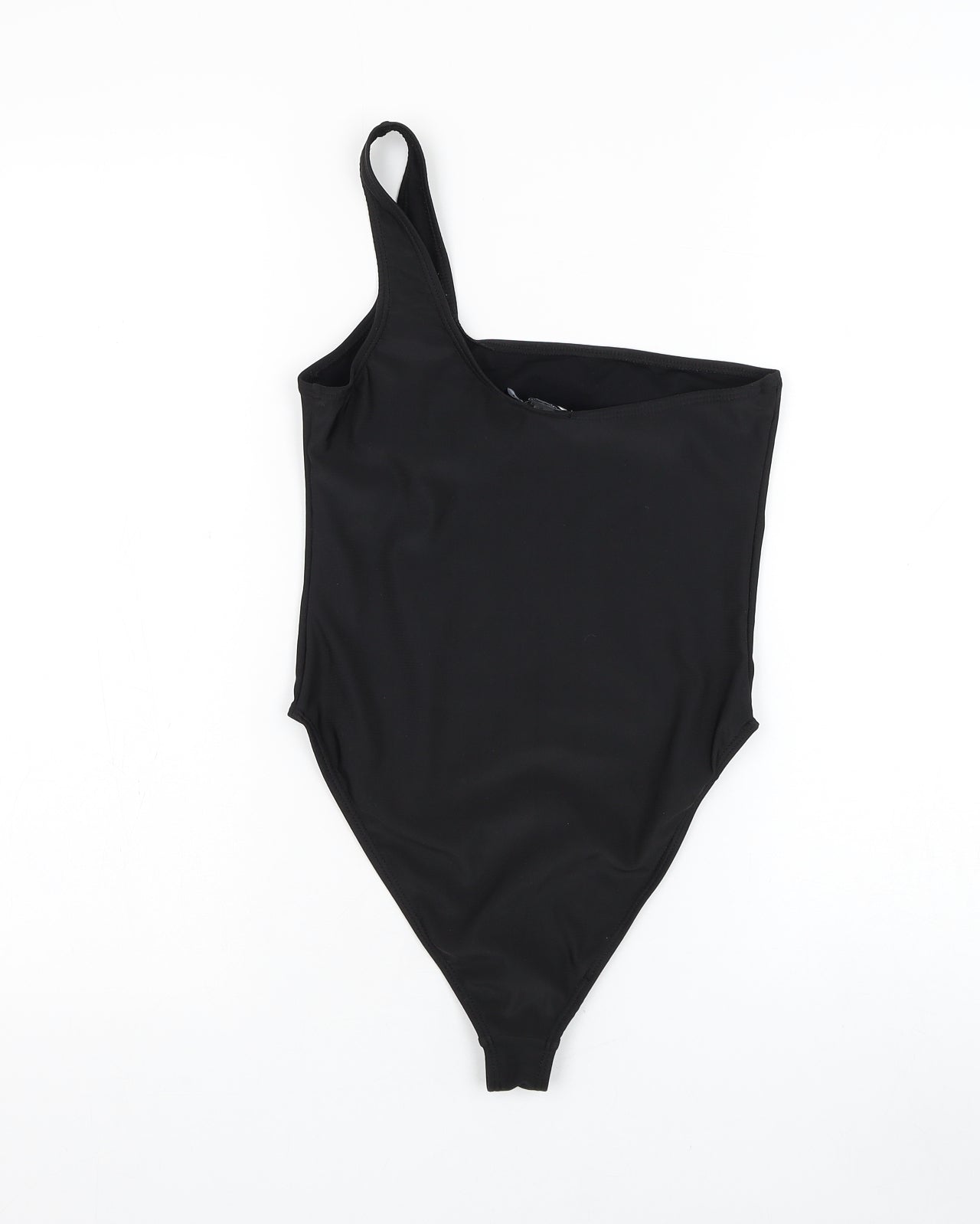 Boohoo Womens Beige Polyester One Piece Size 8 - One shoulder
