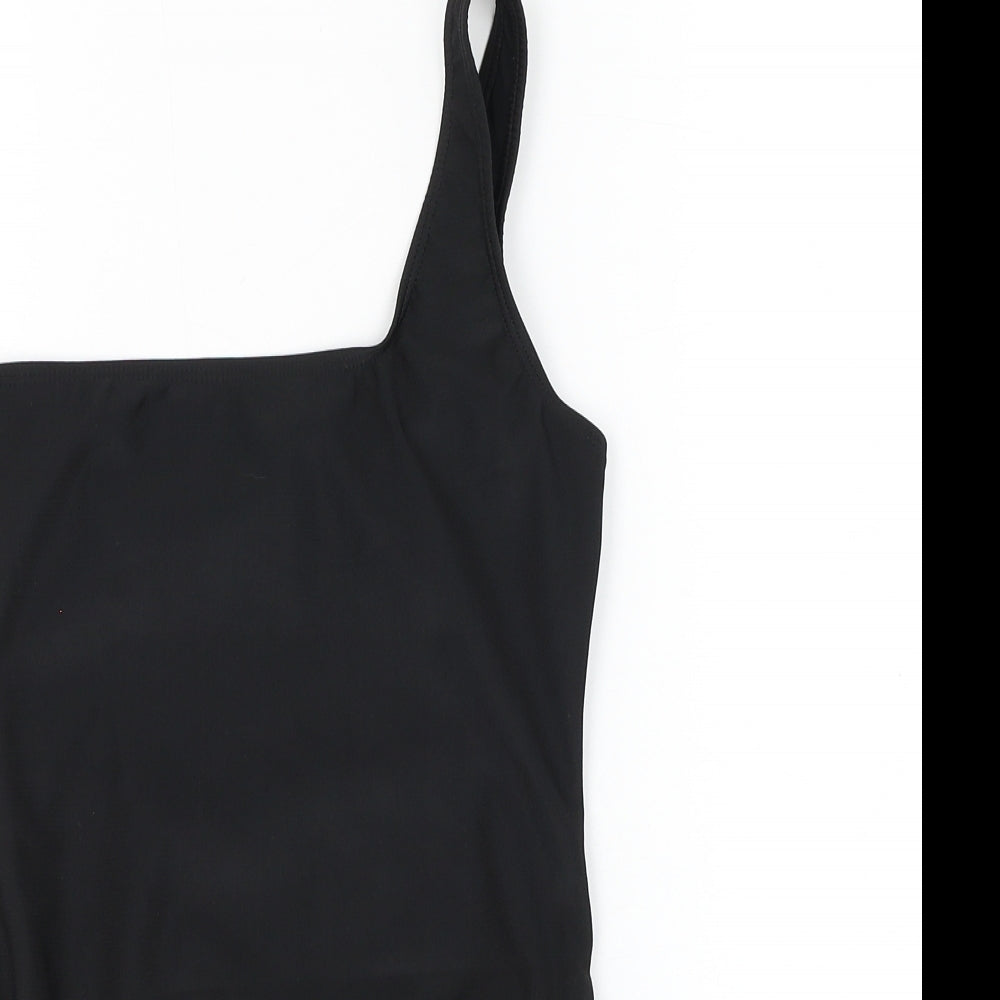 Boohoo Womens Beige Polyester One Piece Size 8 - One shoulder