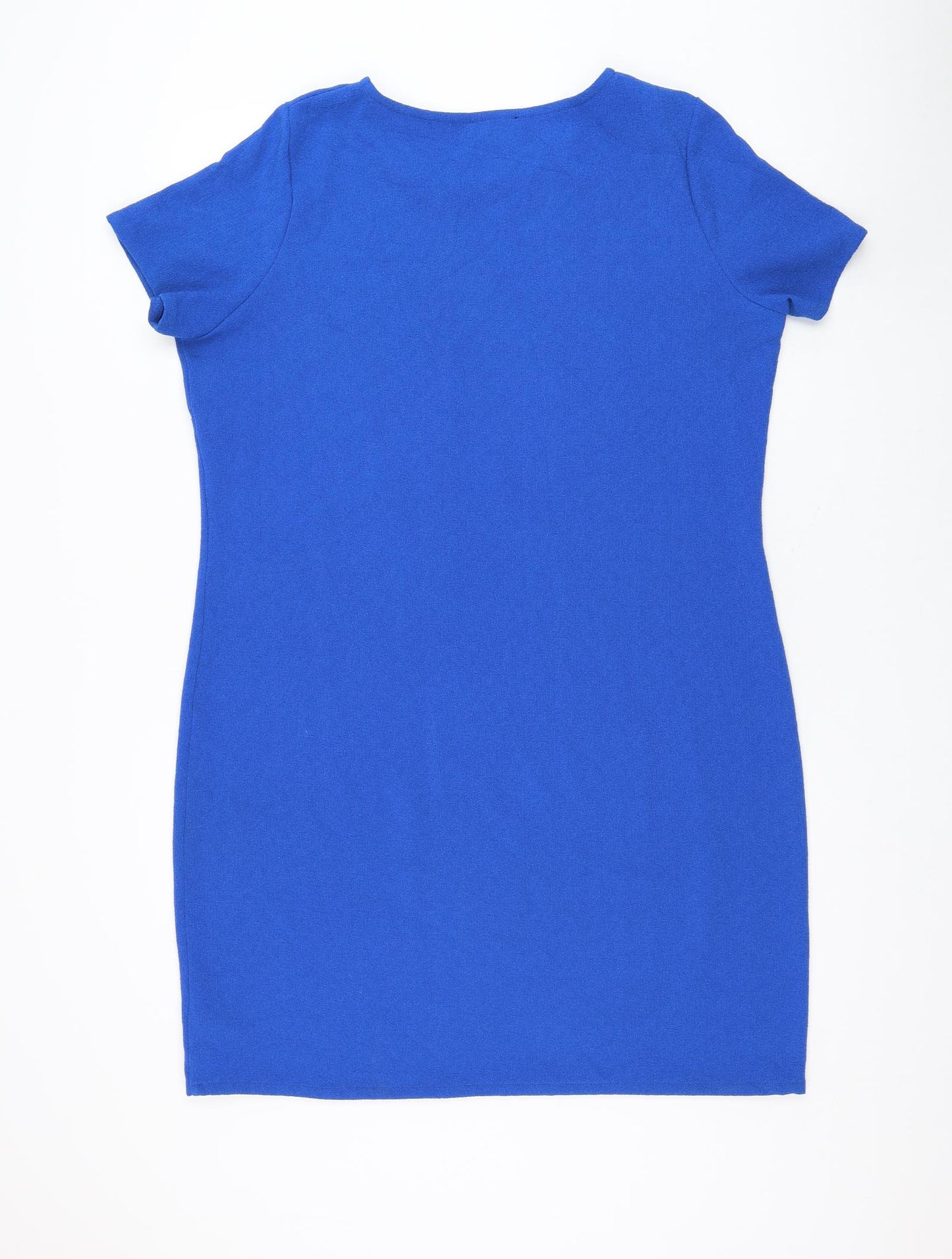 Lipsy Womens Blue Polyester Shift Size 16 Round Neck Pullover