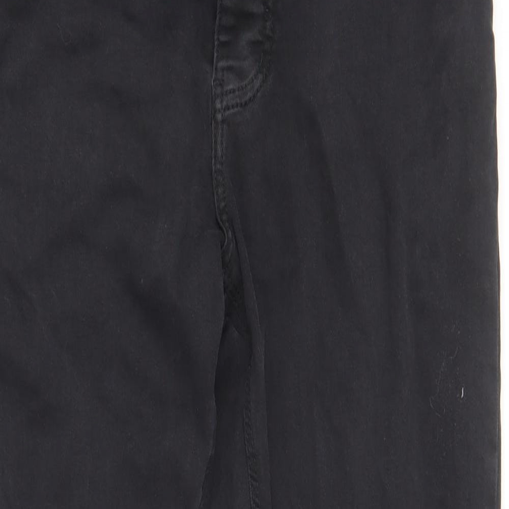 Denim & Co. Womens Black Cotton Skinny Jeans Size 34 in L30 in Regular Button