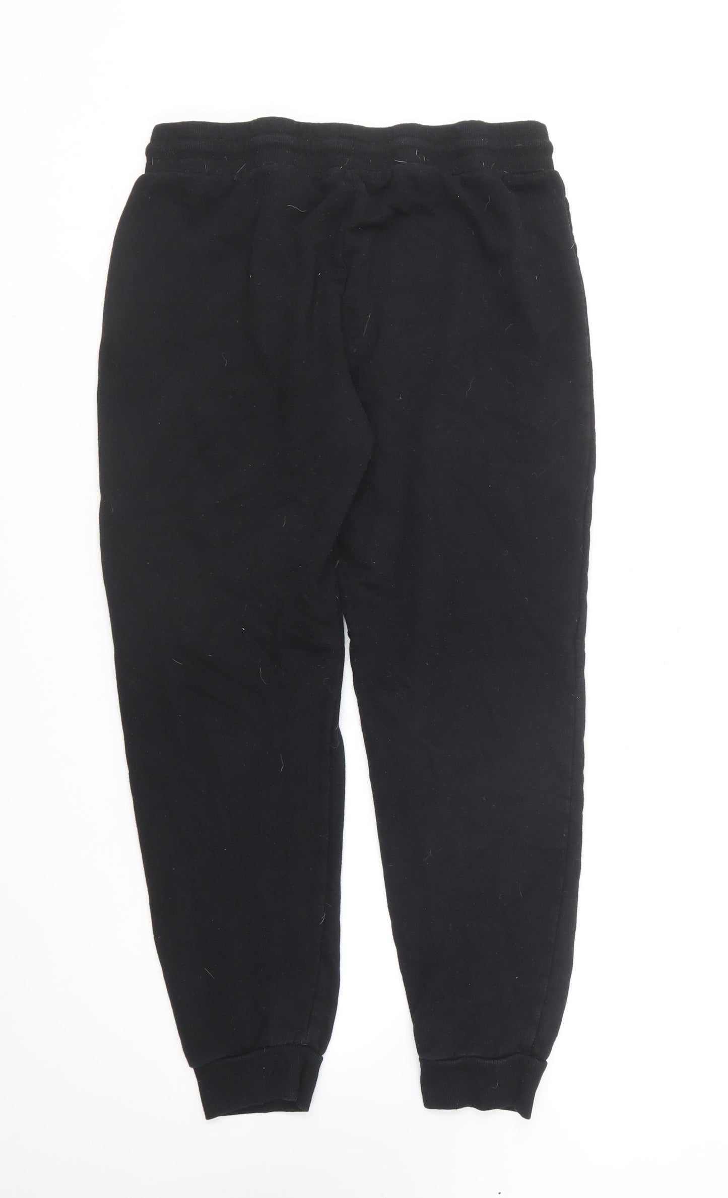 Primark Womens Black Polyester Jogger Trousers Size M L24 in Regular Drawstring