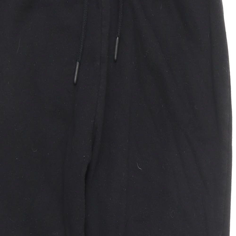 Primark Womens Black Polyester Jogger Trousers Size M L24 in Regular Drawstring