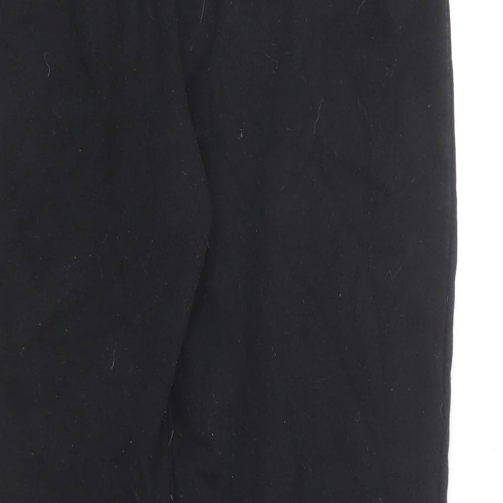 Primark Womens Black Polyester Jogger Trousers Size M L24 in Regular Drawstring
