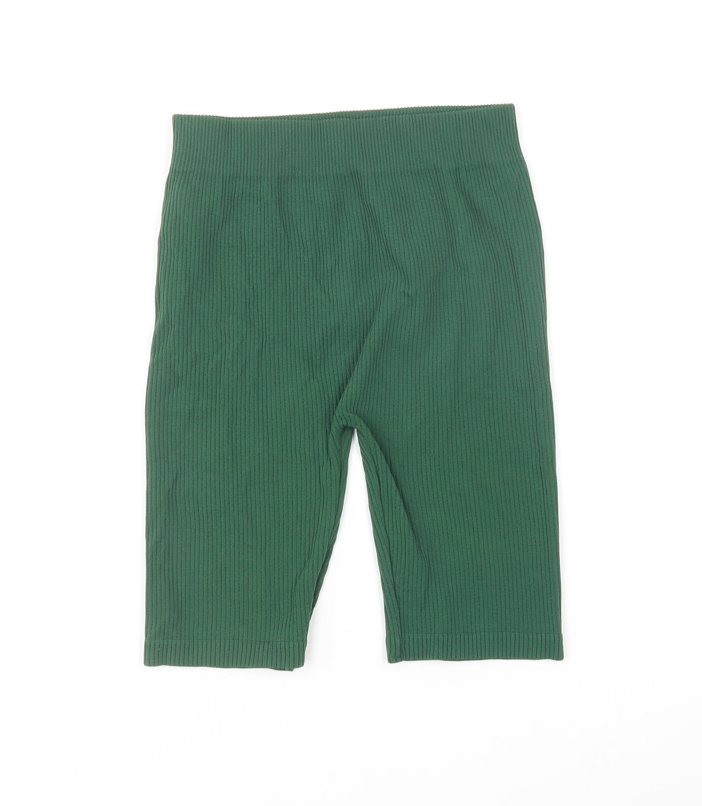 Zara Womens Green Polyamide Compression Shorts Size XS L8 in Regular