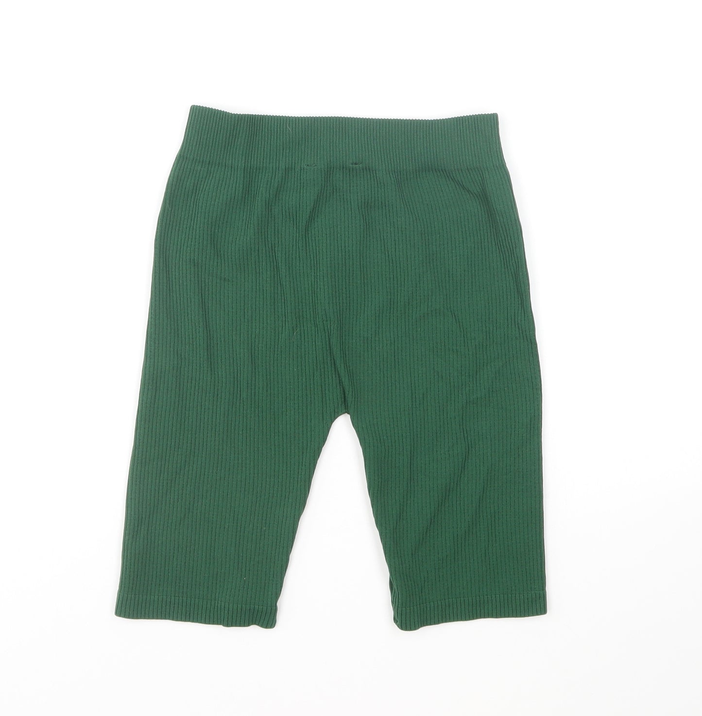 Zara Womens Green Polyamide Compression Shorts Size XS L8 in Regular