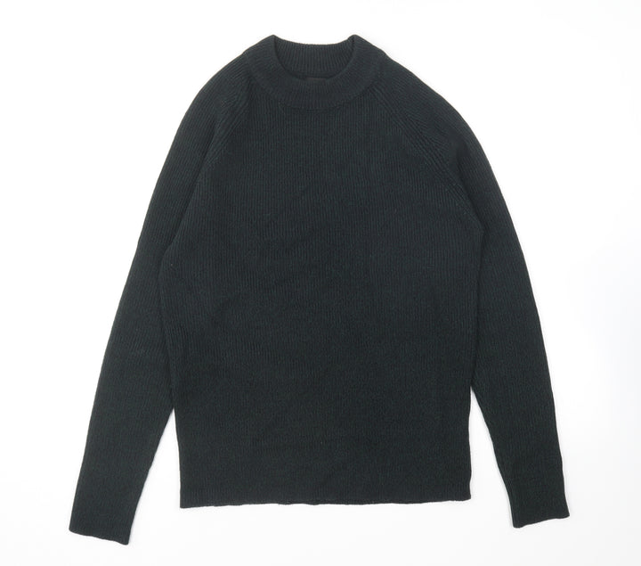 Burton Mens Green Round Neck Acrylic Pullover Jumper Size M