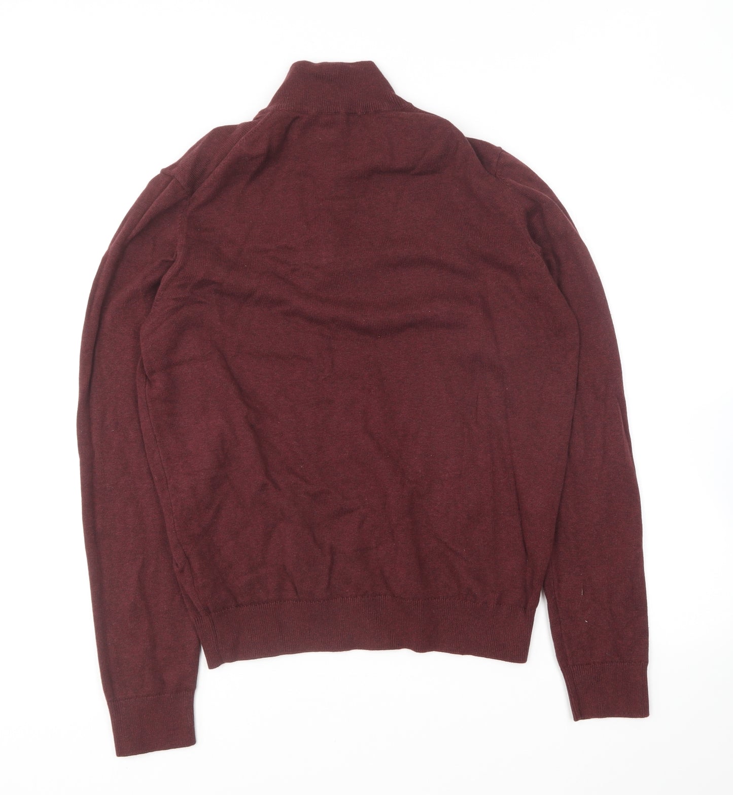 Farah Womens Purple High Neck Cotton Pullover Jumper Size M