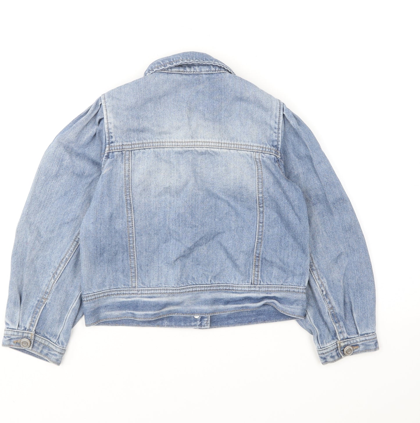 NEXT Girls Blue Jacket Size 6 Years Button