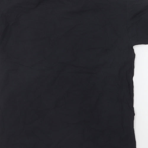Daisy Street Womens Blue Cotton Basic T-Shirt Size 6 Round Neck