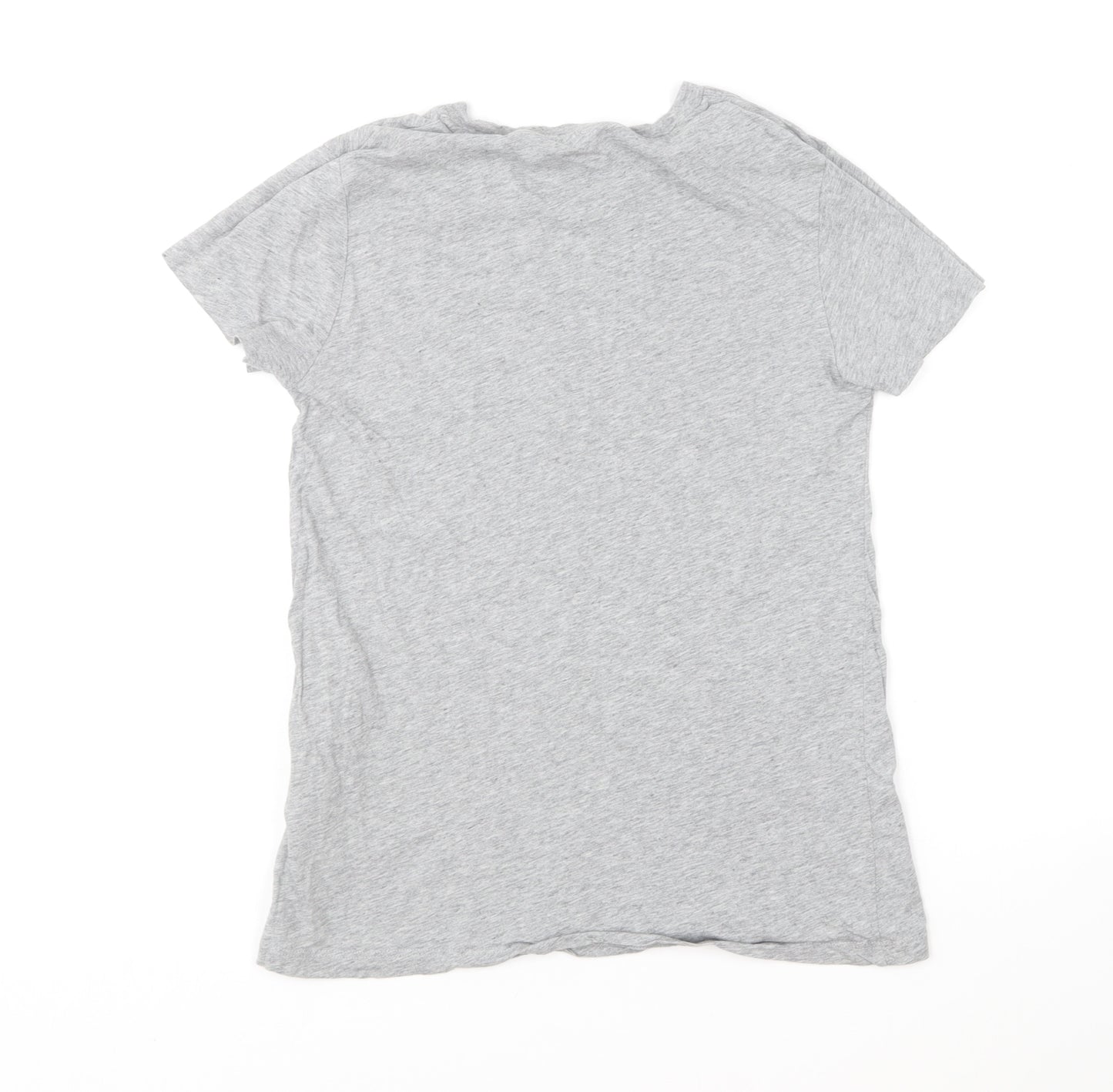 Levi's Womens Grey Cotton Basic T-Shirt Size 2XS Round Neck