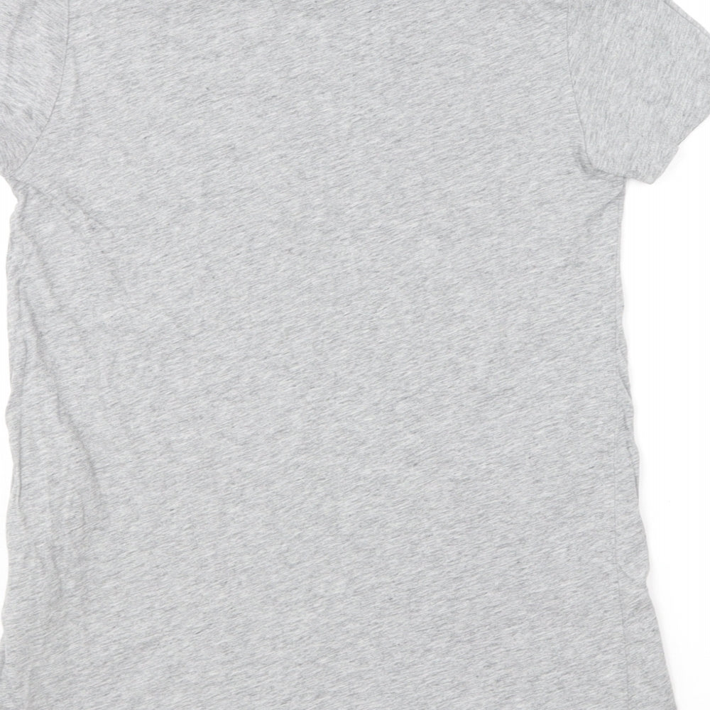 Levi's Womens Grey Cotton Basic T-Shirt Size 2XS Round Neck