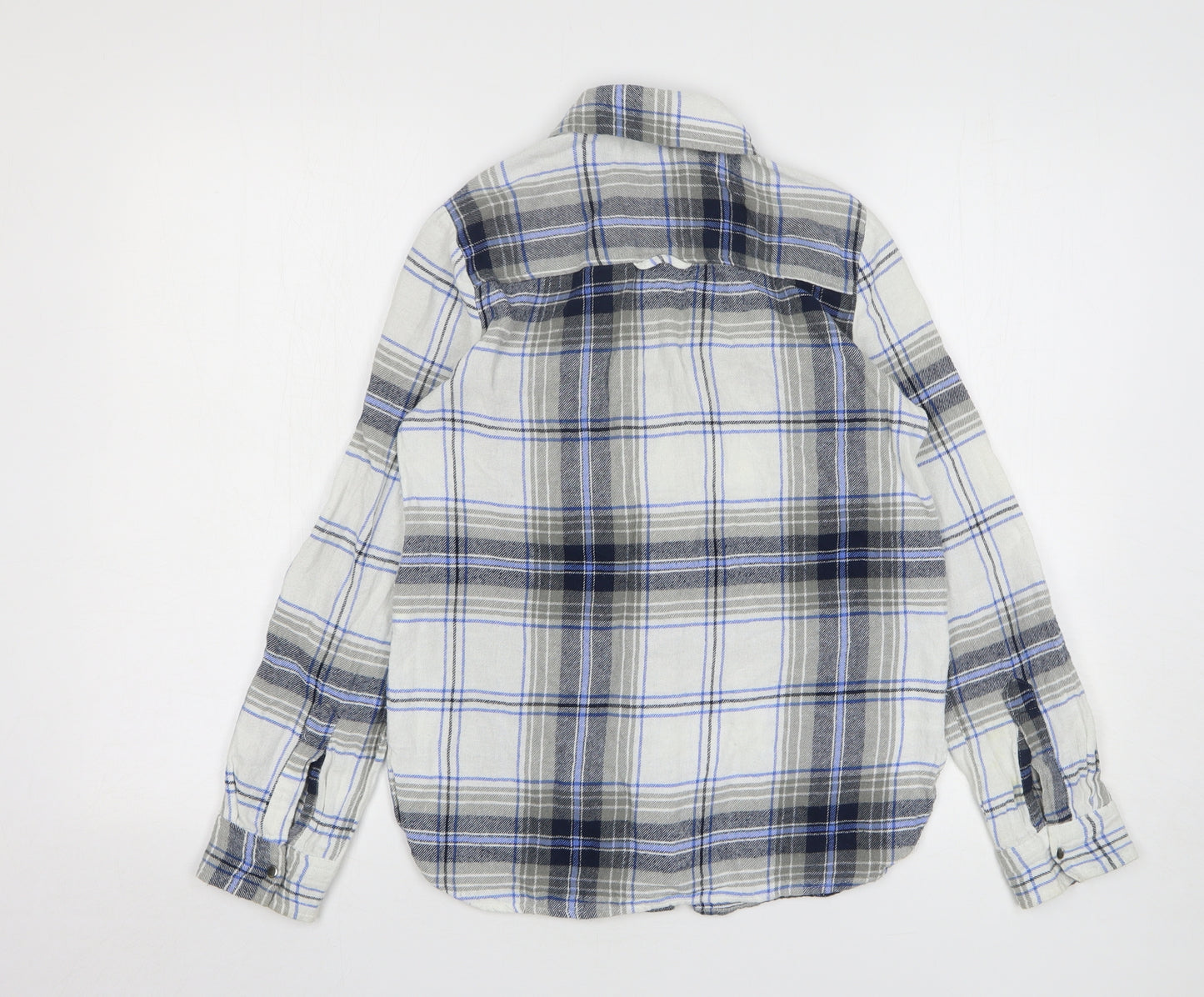 Atmosphere Womens Multicoloured Plaid Cotton Basic Button-Up Size 6 Collared