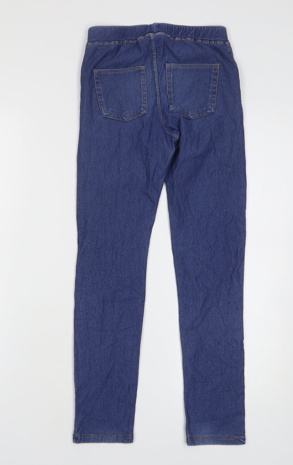 H&M Girls Blue Cotton Jegging Jeans Size 10-11 Years Regular