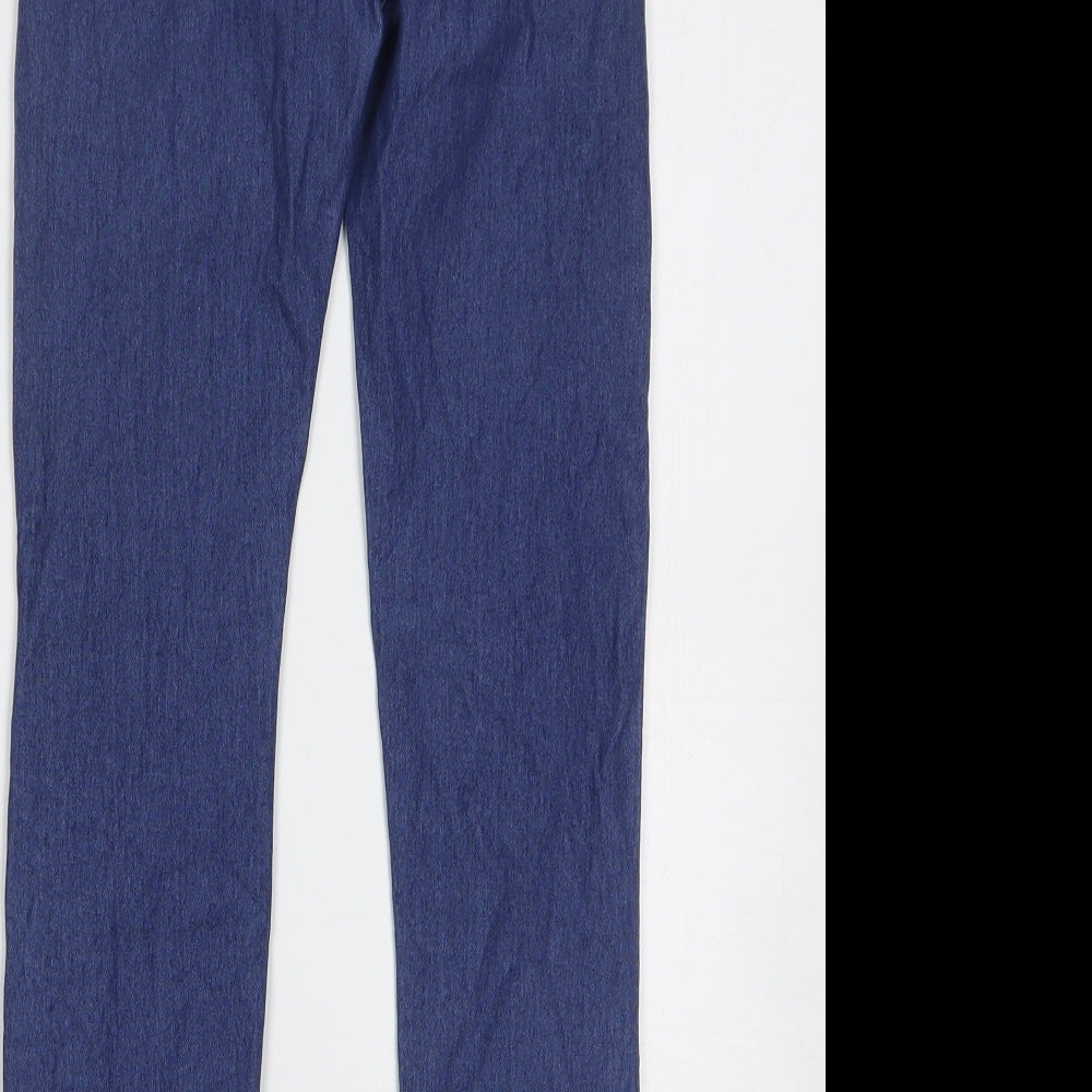H&M Girls Blue Cotton Jegging Jeans Size 10-11 Years Regular