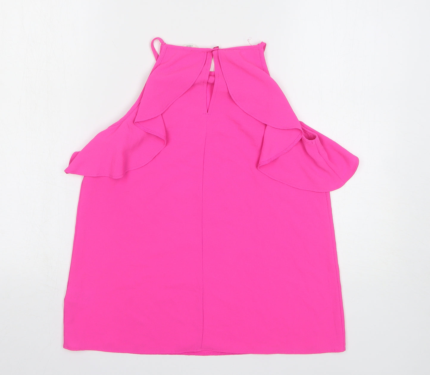 Matalan Girls Pink Polyester Basic Tank Size 13 Years Round Neck Pullover