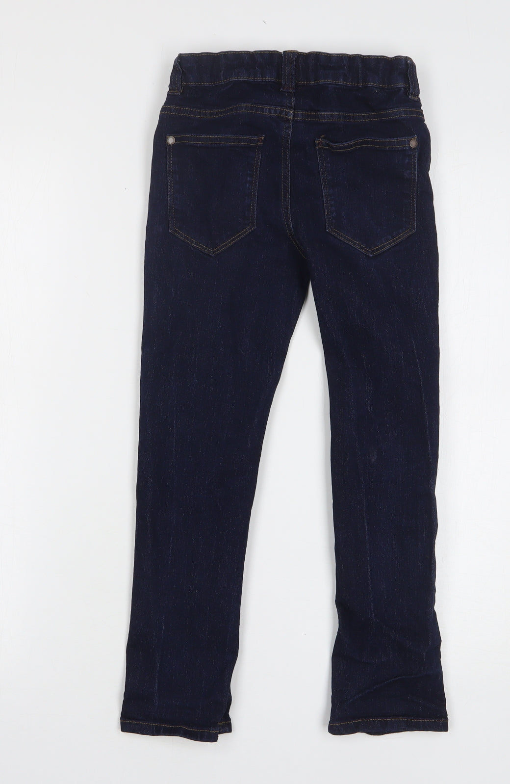 NEXT Boys Blue Cotton Straight Jeans Size 7 Years Regular Button