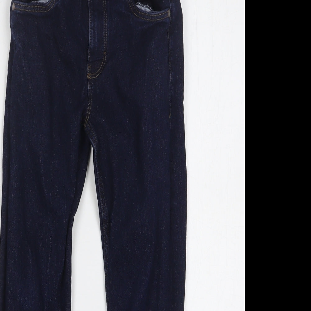 NEXT Boys Blue Cotton Straight Jeans Size 7 Years Regular Button