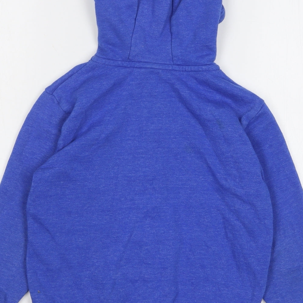 Dunnes Stores Boys Blue Cotton Full Zip Hoodie Size 7-8 Years Zip