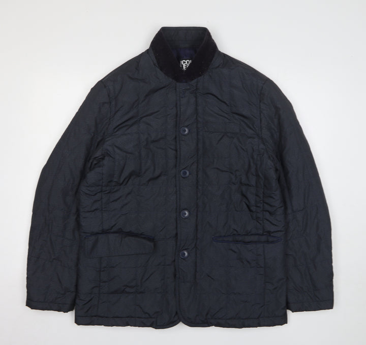 Debenhams Mens Grey Herringbone Jacket Size M Zip