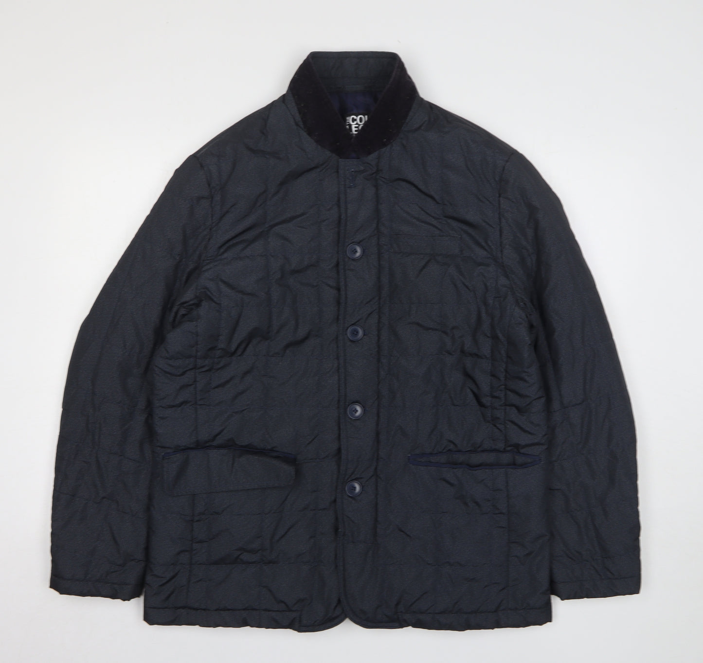 Debenhams Mens Grey Herringbone Jacket Size M Zip