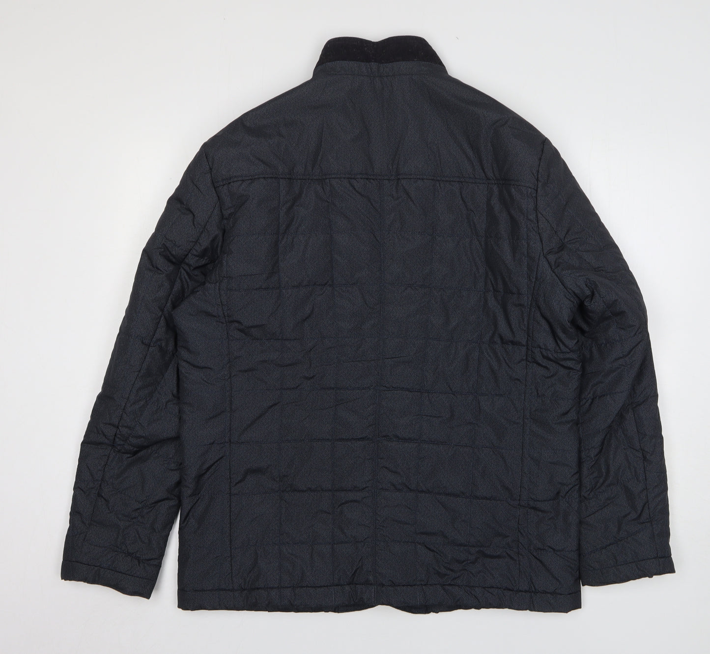 Debenhams Mens Grey Herringbone Jacket Size M Zip