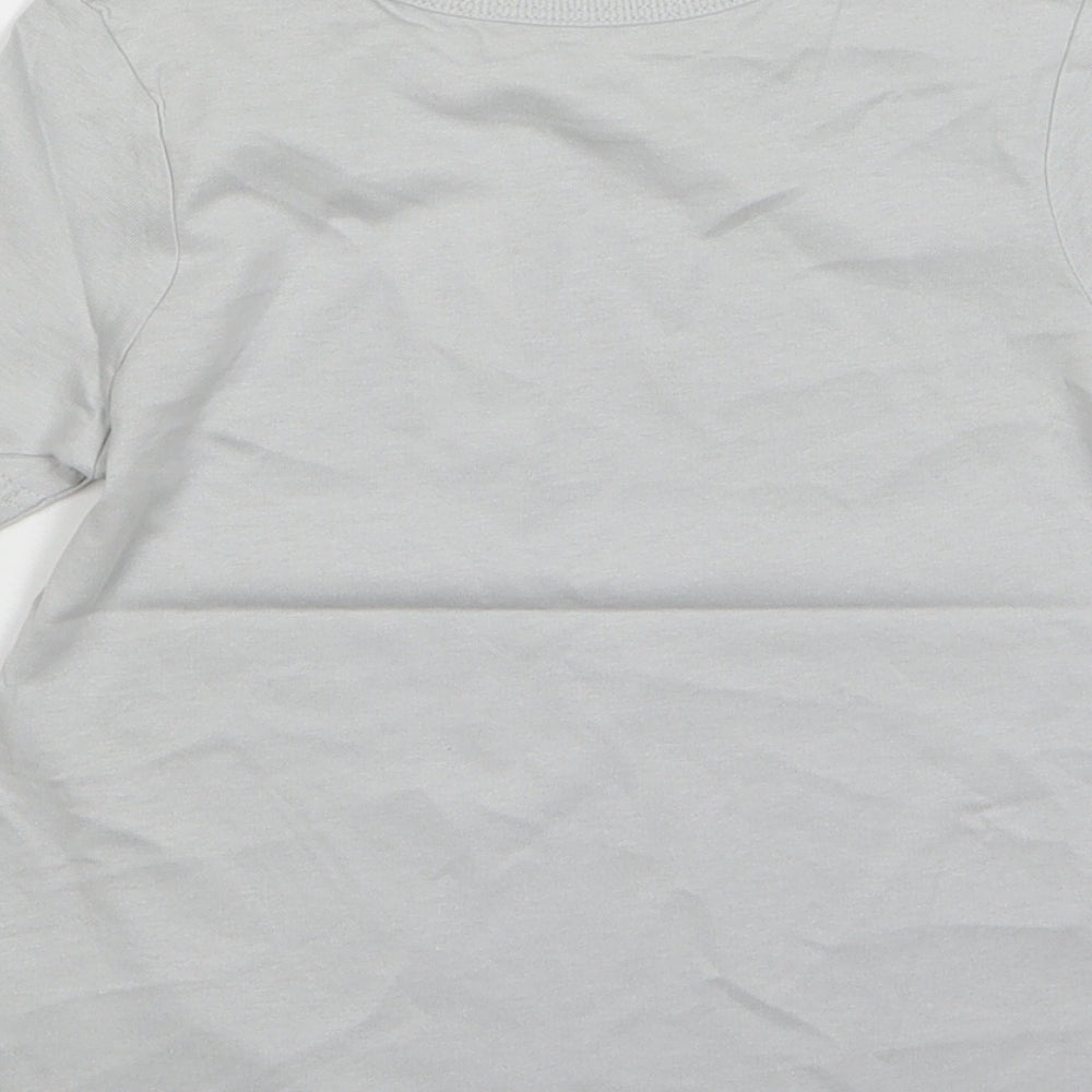 George Boys Grey Cotton Basic T-Shirt Size 3-4 Years Round Neck Pullover - Dog I Am 3