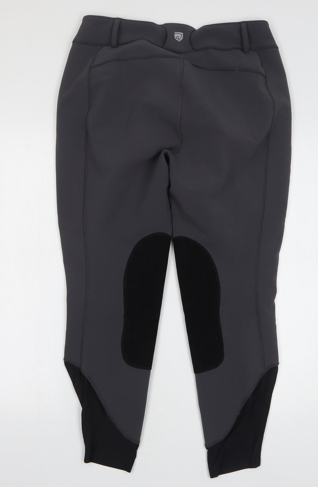 Noble Equestrian Womens Grey Polyester Capri Leggings Size L L26 in Regular - Jodphurs