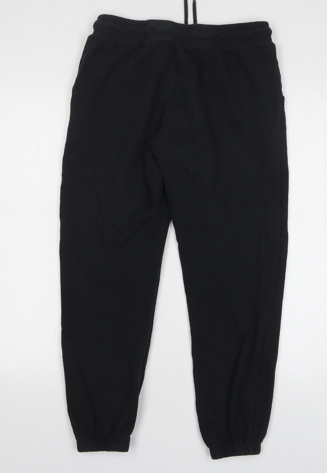 Dunnes Stores Womens Black Cotton Sweatpants Trousers Size S L25 in Regular Drawstring