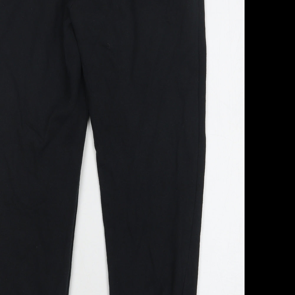 Dunnes Stores Womens Black Cotton Sweatpants Trousers Size S L25 in Regular Drawstring