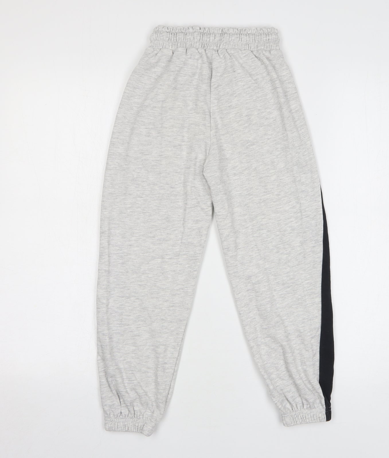 George Boys Grey Cotton Sweatpants Trousers Size 7-8 Years Regular Drawstring