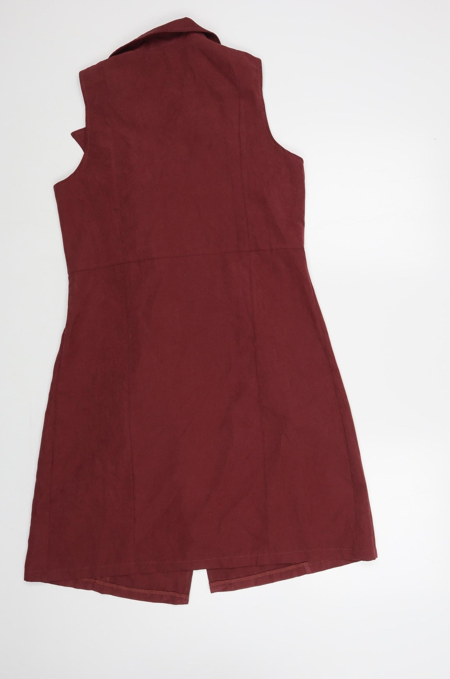 SheIn Womens Purple Polyester Shirt Dress Size S Collared Button