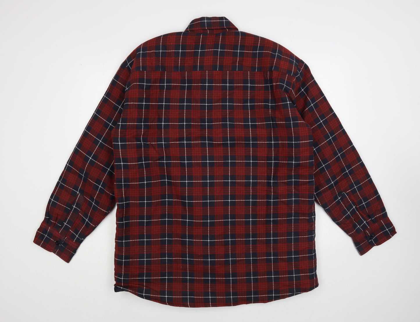 Baum Country Mens Red Plaid Jacket Size M Button