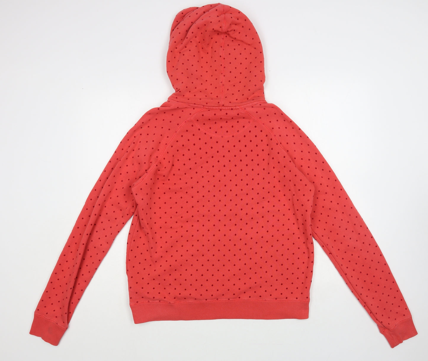 Nike Womens Pink Geometric Cotton Pullover Hoodie Size M Pullover